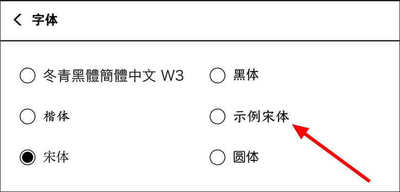 中文字体名称显示问号修复效果