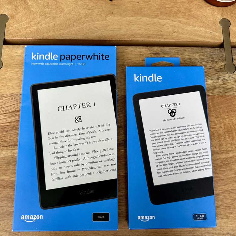 入门版Kindle和Kindle Paperwhite包装