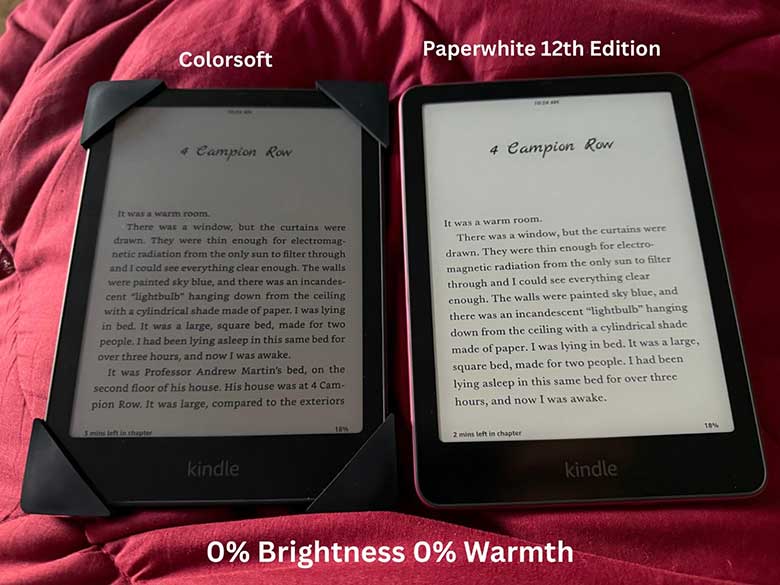 Kindle Colorsoft对比第十二代Kindle Paperwhite