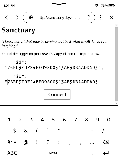 输出Sanctuary获取的ID
