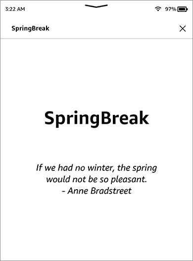 SpringBreak页面